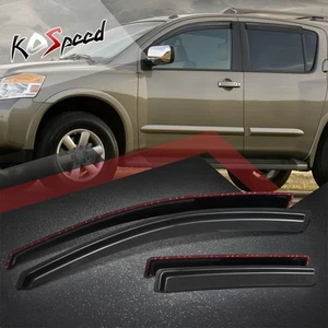 Side Window Visors Vent Sun Rain Guard for Nissan Armada Infiniti QX56 2004-2015 - Bild 1 von 9