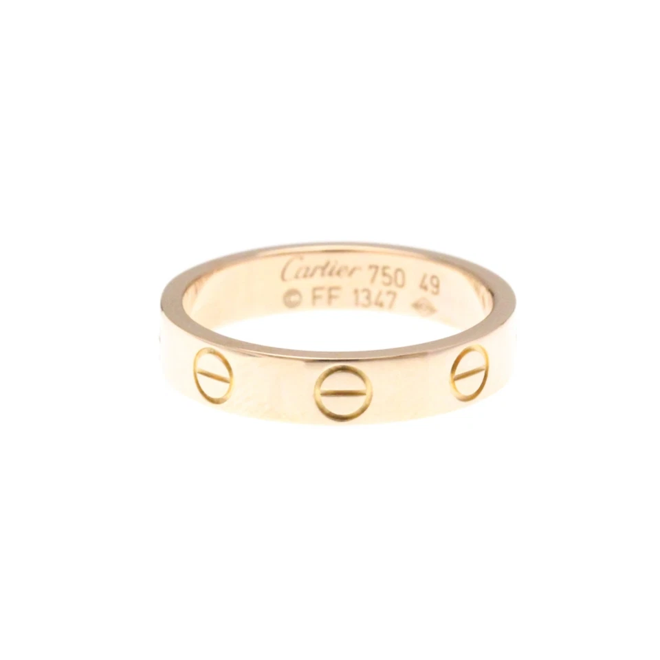Cartier Mini Love Ring Pink Gold (18K) Fashion No Stone Band Ring ... BF586696 - Image 1 of 1
