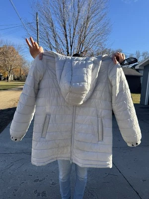 Swiss Tech White Womens Puffer Jacket Size L - Image 1 of 4