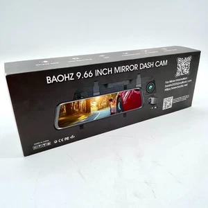 Baohz 9,66 Zoll wasserdichte Linse 4K Auflösung Spiegel Dashcam - schwarz - Bild 1 von 10