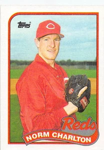 Norm Charlton 1989 Topps 737  Cincinnati Reds Rookie Baseball Card - Picture 1 of 2