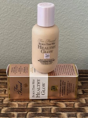 NIB TOO FACED ~ BORN THIS WAY HEALTHY GLOW SKIN TINT Vanilla 2oz SPF Moisturizer - Image 1 of 3