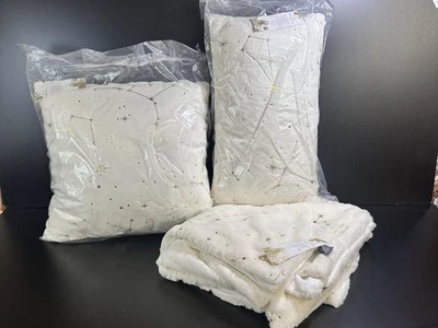 Aviva Stanoff  Plush Ivory Gold Accent Pillows Throw - Image 1 of 4