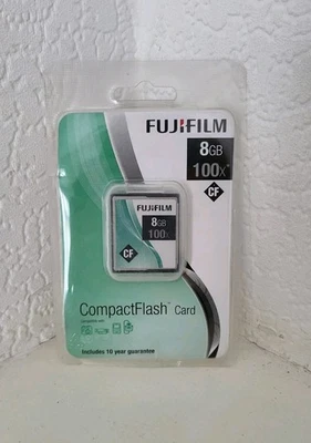 FujiFilm 8GB 100X Compact Flash Card (NEW SEALED) - Image 1 of 2