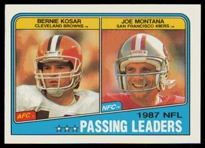 1988 Topps #215 Bernie Kosar/Joe Montana - Imagen 1 de 2