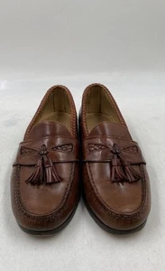 Allen Edmonds Mens Maxfield Brown Leather Tassel Slip-On Loafer Shoes Size 9 D - Picture 1 of 8