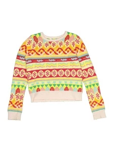 Crewcuts x Kid Made Modern Girls Yellow Pullover Sweater 6 - Picture 1 of 2