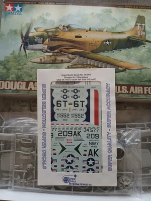 A-1J Skyraider Tamiya 1/48 + SuperScale Decals - Immagine 1 di 3