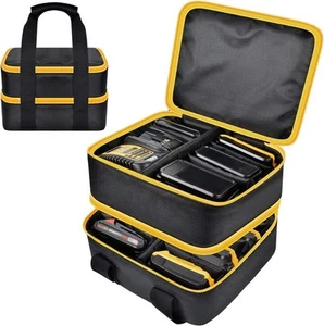 Large Battery Storage Bag for DeWalt Milwaukee 12V/18V/20V Charger Tool Case - Picture 1 of 6