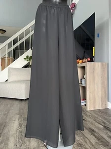 Victorias Secret Collection Sheer Wide Leg Pants Sexy See Through S Sleepwear - Picture 1 of 3