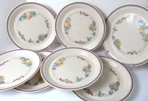 7 Vintage Corelle Fülle Essteller 10 1/4" Obst & Beeren Muster Posten - Bild 1 von 10