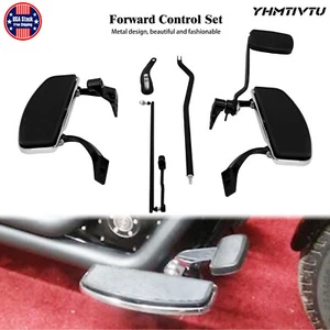 Complete Floorboards Footboards Kit Foot Pedal Fit For Harley Dyna Street Bob - Foto 1 di 8