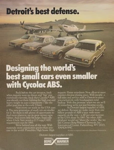 1981 Borg-Warner - "La migliore difesa di Detroit" - aereo, ricambi auto - stampa foto pubblicitaria - Foto 1 di 1