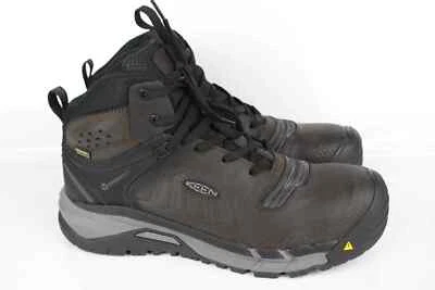 Botas Keen para hombre Kansas City + impermeables punta de carbono medio café grano negro Foto 1 de 4