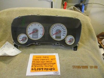 Dodge Stratus R/T 2003-2004 tablero velocímetro clúster 63 k probado MR62582 envío gratuito Foto 1 de 4