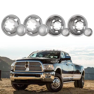 Juego de 4 cubiertas de llanta de simuladores de doble rueda 2003-2018 17 pulgadas para Dodge Ram 3500 Foto 1 de 4