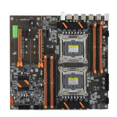 X99 Dual Socket Server Motherboard  Mainboard FCLGA2011-3 For Intel E5-2680 V4 - Image 1 of 4