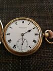 ANTIQUE THOMAS RUSSELL SONS LIVERPOOL POCKET WATCH HUNTER GOLD FILL CASE REPAIR