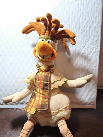 Vtg Dregmworks 2000 Chicken Run Mac Inventor Bean Stuffed Plush Toy Cover