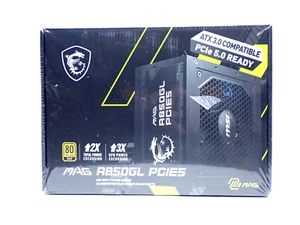 MSI MAG A850GL PCIE5 850W 80+ Gold ATX 3.0 Full Modular PSU Neu Versiegelt - Bild 1 von 3