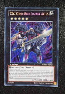 Yugioh CXYZ COMIC-HELD LEGENDE ARTUS , numh-de042 secret rare deutsch NM ! - Bild 1 von 2