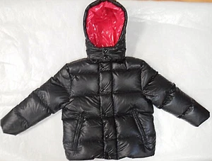 Chaqueta tampón con capucha negra brillante para niñas Minilli tallas 5 - 20 - Imagen 1 de 4