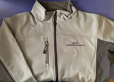 Grady White Screen Printed Devon & Jones Men's Soft Shell Colorblock Jacket - Image 1 of 4