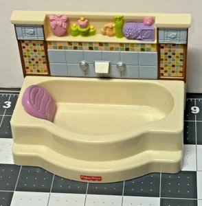 Fisher Price Loving Family Dollhouse Furniture 2008 Bathroom Bathtub Toy - Picture 1 of 5