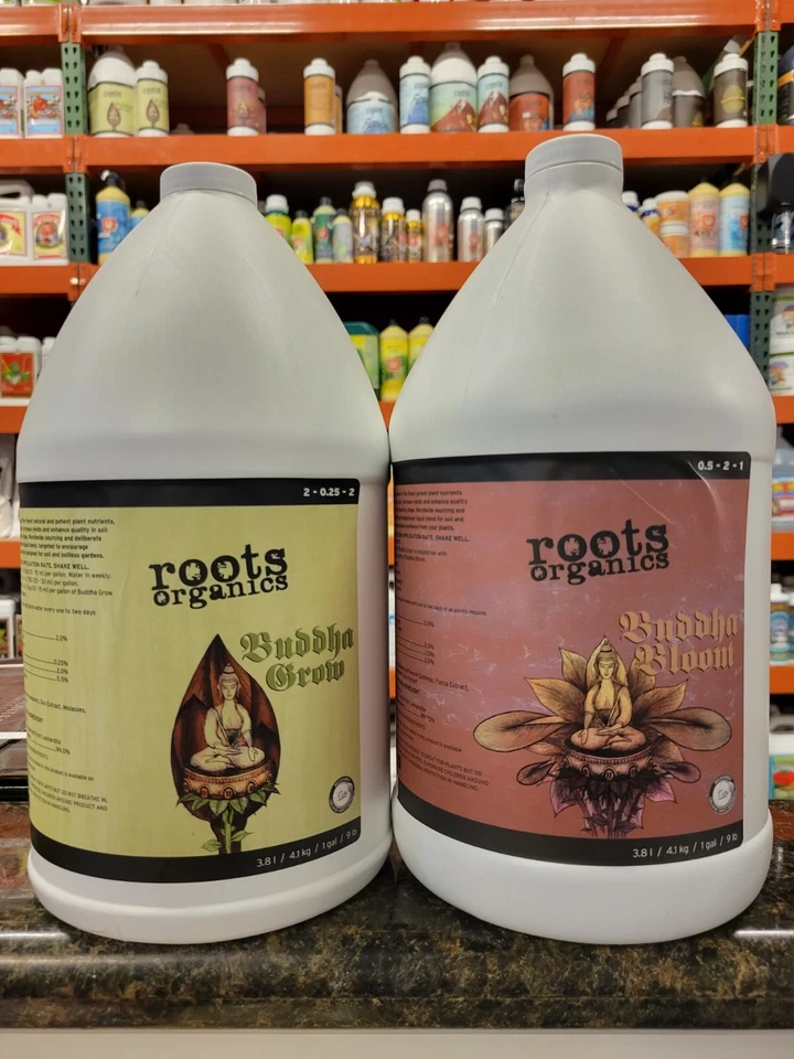 Combo orgânico Aurora Innovations Roots 1 galão cada Buda crescer e flor de Buda - Imagem 1 de 1