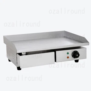 Commercial Electric Griddle 2900W BBQ Grill Pan Hot Plate Stainless Steel - Picture 1 of 10