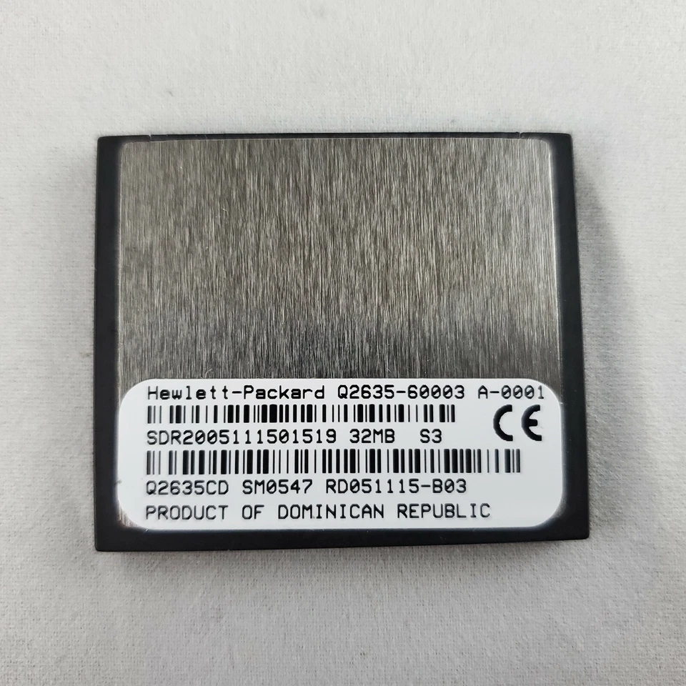 HP Q2635CD/ Q2635-60003 Compact Flash 32MB Memory Card for LaserJet 9040 9050 LJ - Image 1 of 2