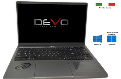 Notebook DeVo Evobook EVN15 PC CPU Intel Celeron N4020 4GB/128GB - Immagine 1 di 4