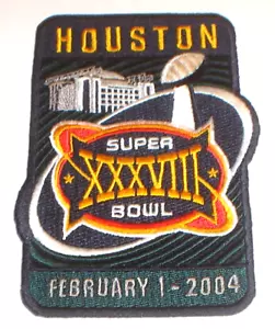 SUPER BOWL 38 PATRIOTS PANTHERS Willabee Ward OFFICIAL SB XXXVIII NFL PATCH ONLY - Bild 1 von 2