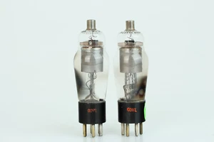 MATCHED PAIR Western Electric WE 310A NOS tube mil spec US Army 1944 fine grid 2 - Bild 1 von 12