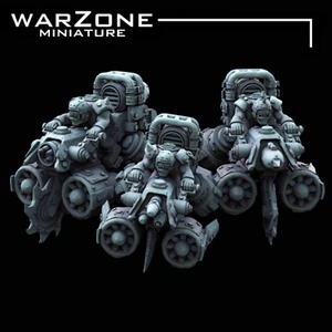 Ork JetBike Miniatura 32mm Wargame Deffkoptas Mortekotteri Greenskin Orks Orki - Imagen 1 de 6