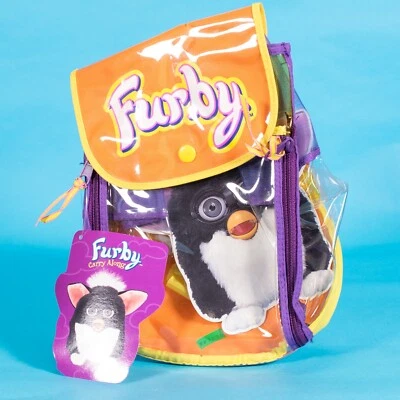 Hasbro Tiger Electronics original 1999 Furby backpack - Orange - Image 1 of 2