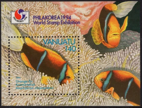 VANUATU - 1994 'ANEMONE FISH' Miniature Sheet MNH SG678 [D8042] Cover