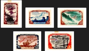 russia post stamps-Year 1951-Scott nº 1598/1602 - Picture 1 of 6