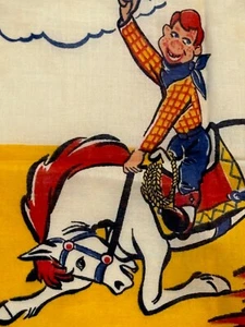1950, Howdy Doody, Linen Handkerchief Scarf Collectible - Imagen 1 de 7