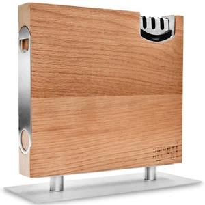 MELOX - XXL Bloque de cuchillos magnético de madera de roble para 10 cuchillos (sin cuchillo) - Imagen 1 de 8