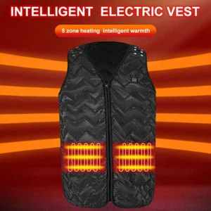 Electric Heating Vest Winter Warm Body Outdoor Warm Vest Jacket - Hot - Picture 1 of 14