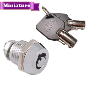 Lot of 10 Miniature Tubular Cam Lock 3/8" body lenght 90 degree turn2200AS 12-3 - Picture 1 of 2