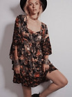 Mini robe florale Free People Heart Ot or taille S