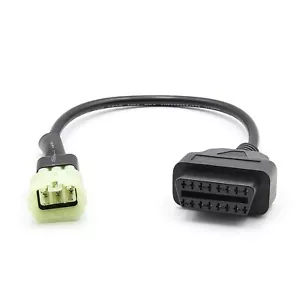 6 Pin to OBD2 Diagnostic Adapter Cable for KTM motorcycle Tune ECU Programming - Picture 1 of 5