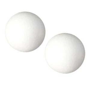 2x Big Size Styrofoam Ball Xmas Tree Wedding Festival Decor Ornaments 120mm - Picture 1 of 12