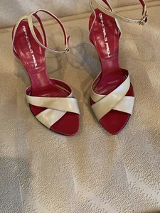 Giancarlo Paoli Tan Ankle Strap Stiletto Heels - Picture 1 of 6