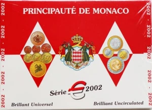 Monaco Currency Coin Set 2002 Bu Very Rarely - Picture 1 of 1