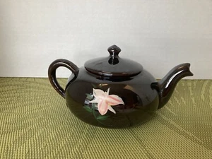 Tetera Betty Marrón Iridiscente De Colección Té Cerámica Clásico Pintado Orquídea, Reino Unido - Imagen 1 de 10