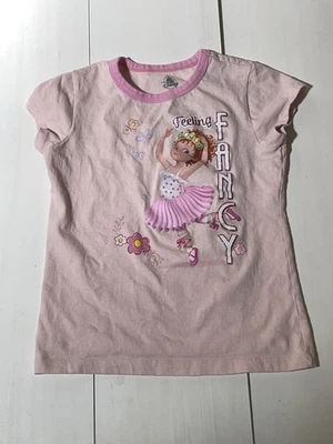 Vintage Y2K 2000s Fancy Nancy Pink Girls 7/8 Disney Shirt - Image 1 of 4