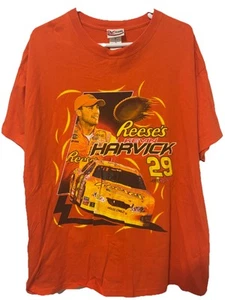 Kevin Harvick NASCAR Reese’s Racing Orange T Shirt Men’s Size XL 2-Sided Graphic - Picture 1 of 6